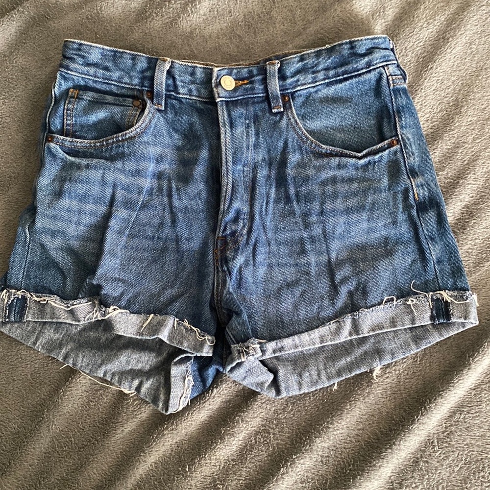 High Waist Jean Shorts Size 8